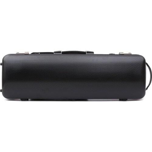 4/4 Violin Case Box Black Mixed Carbon Fiber Violin Box Oblong Strong Light Music sheet bag Password lock Full size