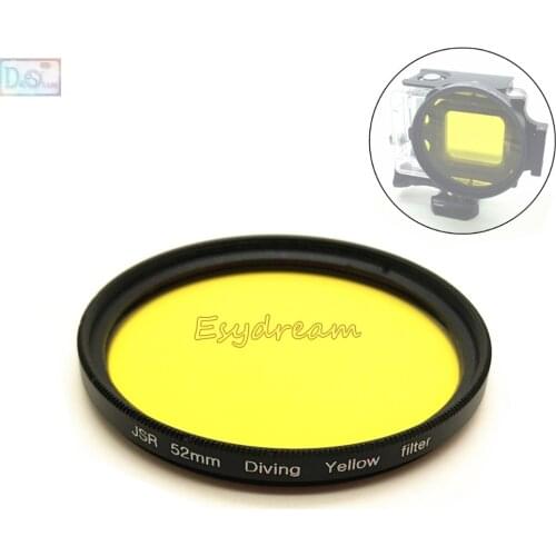52mm 58mm 67mm Waterproof Yellow Filter for Sea Diving Underwater Camera Gopro Xiaomi Yi Sjcam Color Conversion 52 58 67 mm