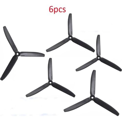 6Pcs 5030/9050/1060 Propeller 3-Bladen Peddel Cw Ccw Zwart Props Voor Rc Gws Modelvliegtuigen Spare onderdelen