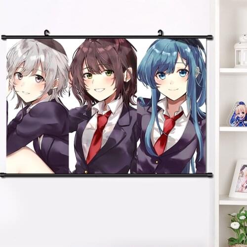 Anime Jaku-kyara Tomozaki-kun Fumiya Tomozaki Minami Nanami Wall Scroll Poster HD Print Home Decor Manga Collection Art 40x60cm