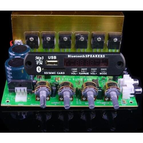 Bluetooth Reading Card 2.1 Heavy Subwoofer 300W High Power Amplifier Board Household Machine Imported Tube 3 Channels