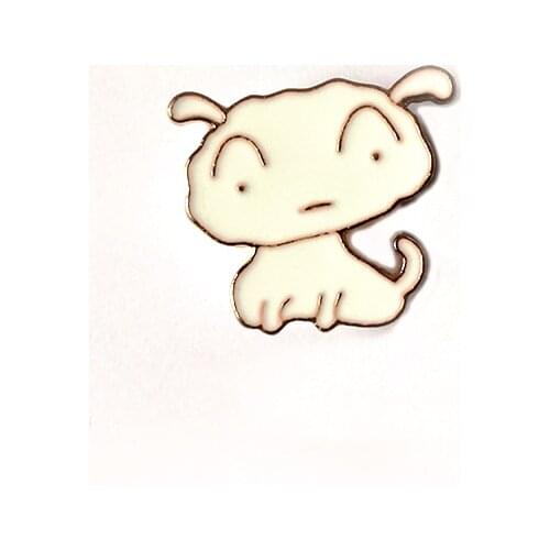 Animal Brooche Pin Lovely Yellow Dog Gifts Lucky Jewelry Clothes Metal Badge Brooches For women Pins For Backpacks