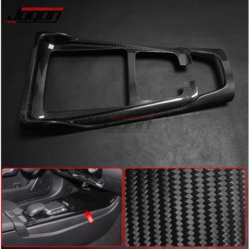 Real Carbon Central Console Gear Shift Panel Trim Covers For Mercedes Benz CLA Class C118 CLA240 CLA250 CLA300 CLA35 CLA45 AMG
