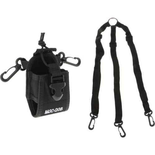 Walkie Talkie Radio Holder Holster Case Pouch Bag for GP328 GP3188 TC700