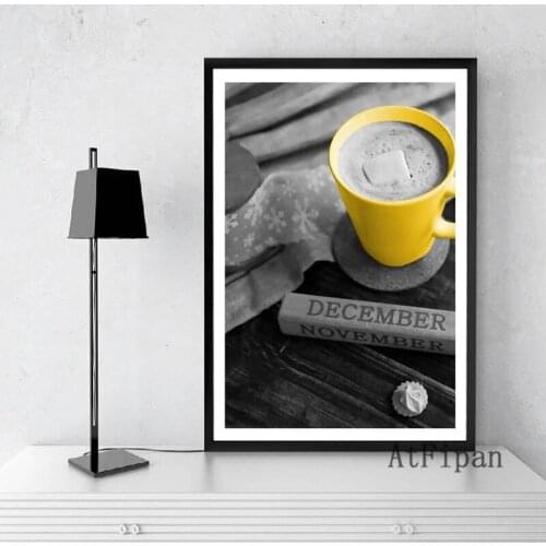 Black And White Poster Sweetened Coffee Poster Canvas Painting Prints For Living Room Bedroom Kitchen Decor