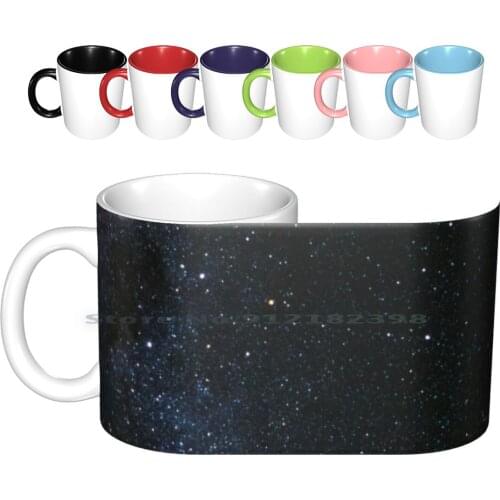 Galaxy Ceramic Mugs Coffee Cups Milk Tea Mug Galaxy Space Sky Astronomy Sky Moon Night Landscape Black Science Star Luna