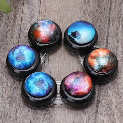 Contact Lens Box Case Portable Travel Outer Space Plastic Eyes Nursing Container