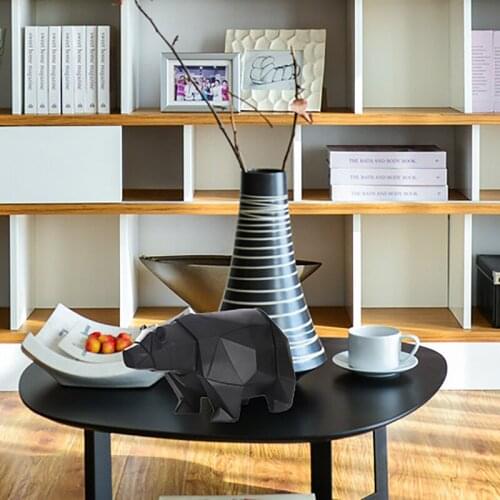 Polar Bear Piggy Bank Animal Coin Storage Resin Desktop Ornament Friends Family Christmas Gifts Birthday Gifts