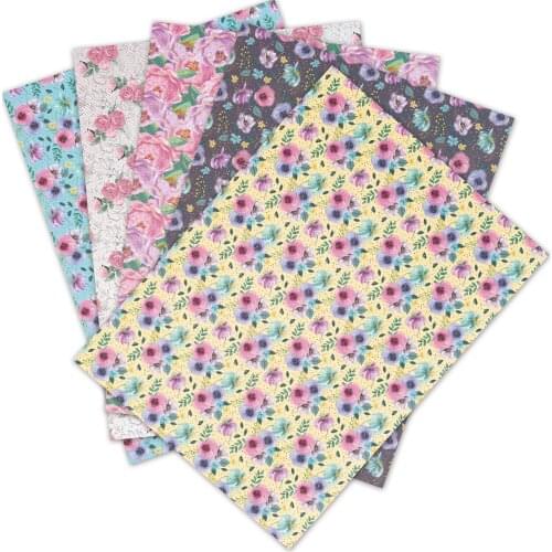 30cm*136cm Snythetic Leather Sheets Printed Faux Leather Fabric for DIY Hair Bow Material L800