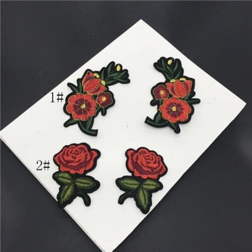 Wholesale 20pcs Embroidered Sewing On Patch Iron-On Patch Stickers For Clothes Sewing Fabric Applique Supplies YH172