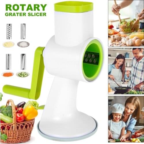 Vegetable Slicer Manual Kitchen Accessories Grater Cheese Chopper Round Mandoline Cutter Potato Spiralizer Home Gadget Tool