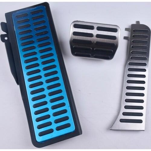 Stainless steel Fuel Brake Footrest Pedal AT for vw Tiguan 2013 2014 2015 2016 2017 for Touran for Skoda Yeti