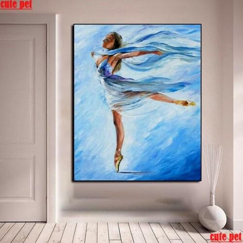 Full Square drill Oil painting abstract dancer woman Diamond painting set Diamond embroidery Cross stitch resin decoration salon