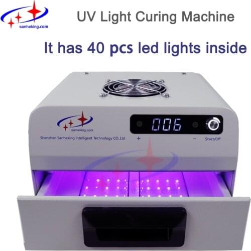 2021 newest coming sameking uv light machine with 40 lights inside for Cured oca glue