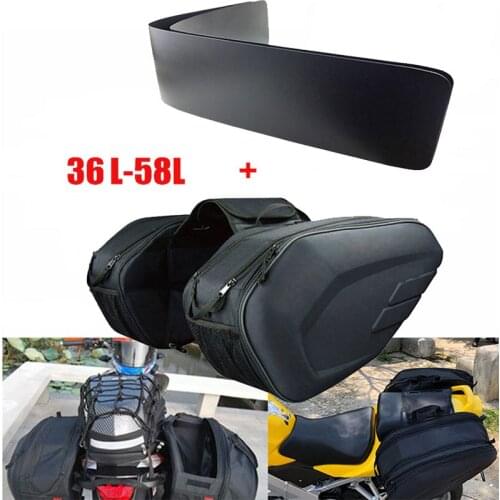For BMW Honda Suzuki Harley rcycle Saddle Bag rcycle Side Helmet Riding Travel Bags + Rain Cover + plastic plates