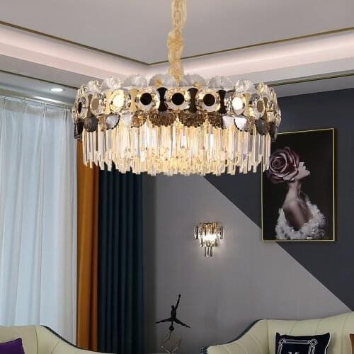 LED modern crystal chandelier living room luxury decorative lighting designer style