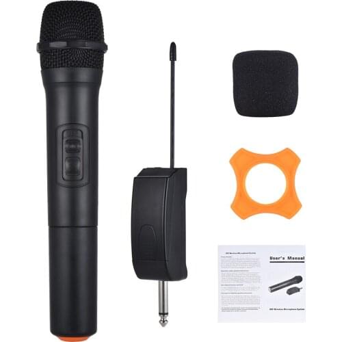 VHF Professional Handheld Wireless Microphone Mic System 5 Channels for Karaoke Meeting Speech Home Entertainment