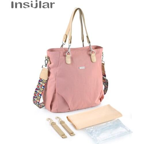 Insular Brand Fashion Baby Diaper Bags Waterproof Nappy Changing Bag Multifunctional Mommy Stroller Bags For Baby Care