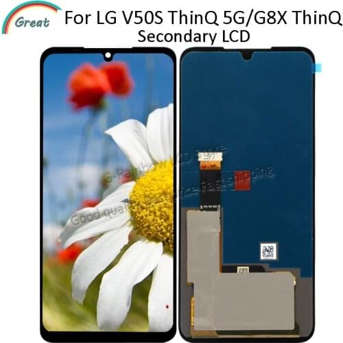 Secondary Screen For LG V50S ThinQ 5G V510N LCD Display Touch Panel Screen Digitizer Assembly For LG G8X ThinQ Secondary Display