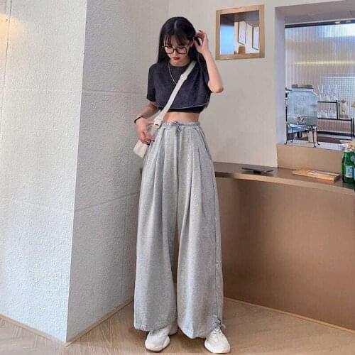 Plus Szie Sweatpants Women Summer Fashion 2021 Black Joggers Women Oversize Loose Casual High Waist Gray Trousers Harajuku LOOSE