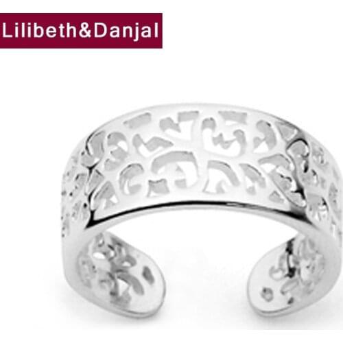 Hollow out Tail Ring Real 925 Sterling Silver Fashion Adjustable Ring fine Jewelry Women plata de ley 925 2020 New Arrival R020