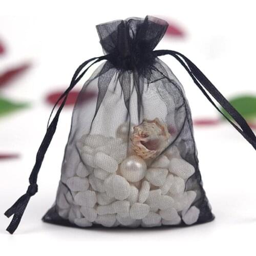 1pc 7*9cm 10 Colors Jewelry Packaging Bag Transparent Hard Sandbag Wedding Party Birthday Gift Bag Jewelry Packaging Display