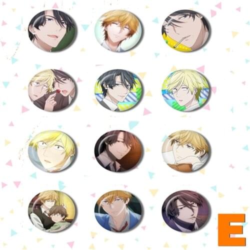 1pcs Animation 58MM Hitorijime My Hero Kousuke Ooshiba & Masahiro Setagawa Brooch Badge Backpack