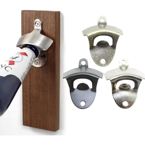 1pc Vintage Bottle Opener Wall Mounted Wine Beer Opener Tools Bar Drinking Accessories Home Decor Kitchen Party Supplies