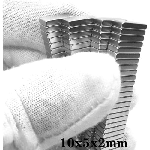 20~500pcs 10x5x2 mm Small Block Powerful Magnets 10*5*2 Super Neodymium Magnet 10x5x2mm Stong NdFeB Permanent Magnetic 10*5*2