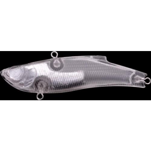 20pc DIY VIB Blank Fishing Lures 7cm/16.5g Unpainted Crankbait Wobbler Artificial Bait Winter Fishing Lure Trolling Carp Tackle