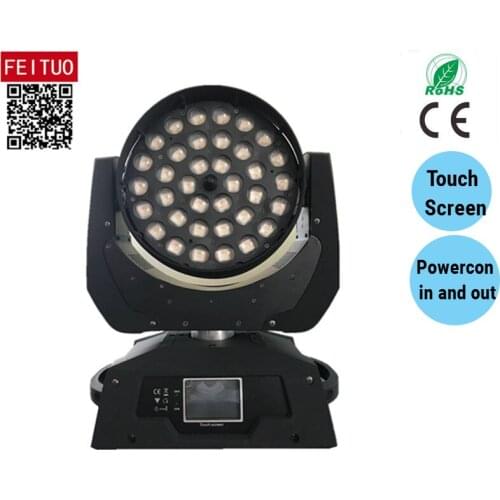 4 x Lot DJ Lights 36 x 15w RGBWA 5in1 Led Zoom Moving Head Wash DMX High Speed Strobe Lumiere Stage Lights Lyre Wash Moving Head