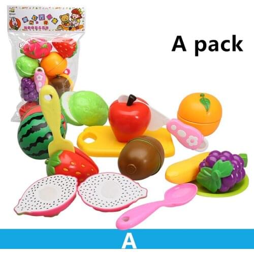 5 Style Pretend Play Kids Kitchen Toys for Children Educational Toys for Kids Plastic Fruit Safety Classic Toys