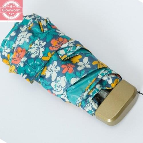 50% ultra-light mini crushed flower folding umbrella creative umbrella sun protection women umbrella mobile phone clear umbrella