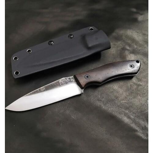 Free shipping Camping Survival Knife Fixed Blade Tactical Knife wood handle Handmade High hardness Hunting Knife