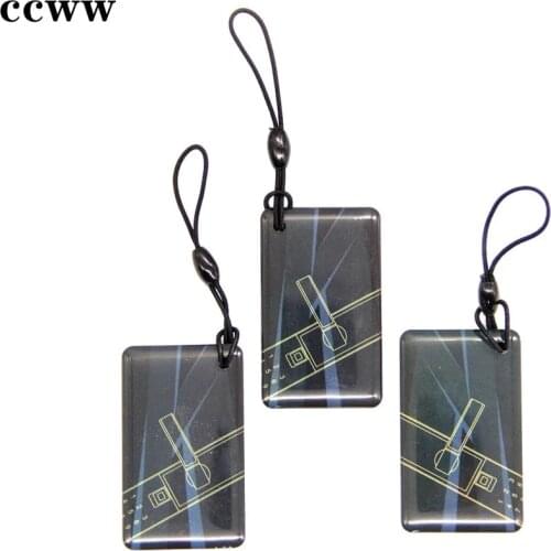 Cool Pattern 13.56MHz UID S50 1K Changeable RFID Dropping Glue NFC keychain Key Tag Access Control Card Fast Shipping