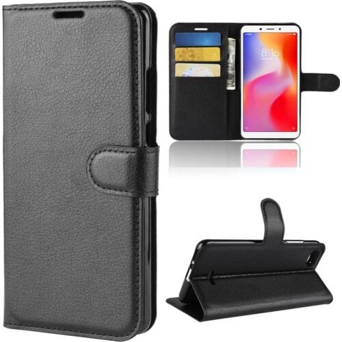 For Redmi 6 A Wallet Case Card Holder Phone Cases for Xiaomi Redmi 6A 6 Note 6 Pro Leather Case Capa fundas Premium business