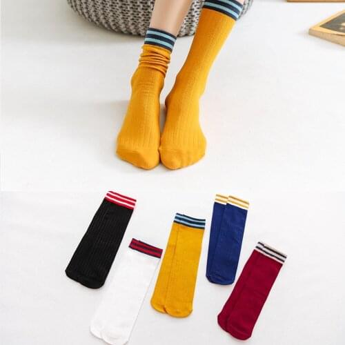 DOIAESKV 2 Pairs/lot Women Girls Casual Striped Candy Colors Cotton Comfortable Harajuku Short Socks Fashion Female Funny Socks
