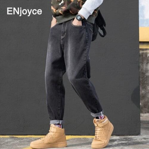 Mens Jeans Fashion Loose New Casual Wide Leg Denim Cargo Pants Cowboy Mans Streetwear Korean Trendy Hip Hop Harajuku Trousers