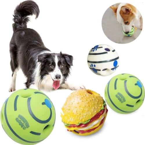 Dog Toy Teeth Training Bite Resistant Pet Ball For Small Large Dogs Silicon Jumping Interactive Strong Rubber Toy