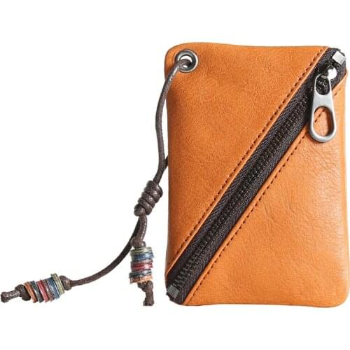 Fashion Genuine Leather Womans Wallets Femanle Change Bag Top Layer Cowhide Purse Mini Coin Purses For Women