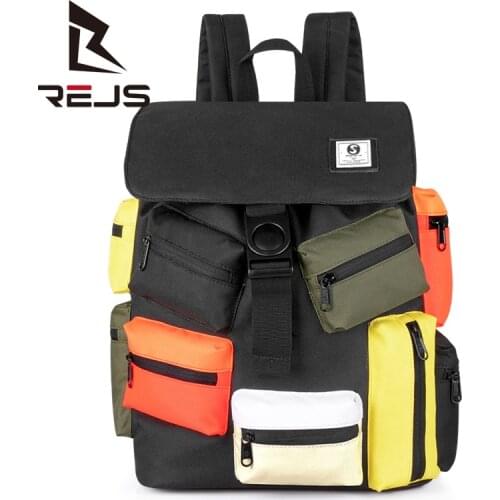 New Men Backpack School Bags Multi-pocket Design USB Charging 15.6 Inch Laptop Bag Large Capacity Waterproof Travel Bag For Male
