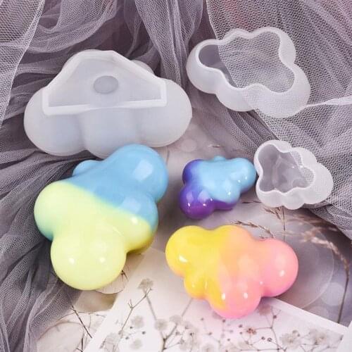 NEW Cloud Shape 3D Silicone Mold Resin Casting Molds Soap Candle Molds For DIY Epoxy Resin Crystal Crafts Home Decorations