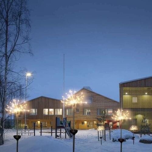 Solar ground plug firework lights led copper wire lights dandelion string lights garden lawn lights Christmas decoration lights