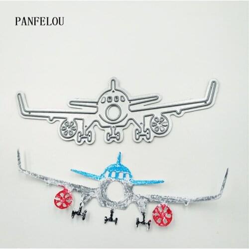 PANFELOU civil aircraft Scrapbooking DIY Halloween Embossing mould card paper die stencils punch Metal cuts dies cutting
