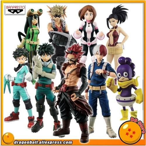 SALE0a "My Hero Academia" Original Banpresto Collection Figure - IZUKU URAVITY SHOTO RED RIOT Katsuki FROPPY Creaty Grape Juice