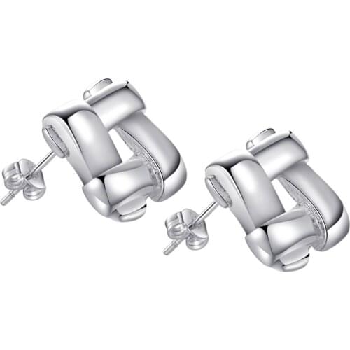 Compiled shiny high quality Silver Earrings for women fashion jewelry earrings /KJNLPPTO UEUAMREE