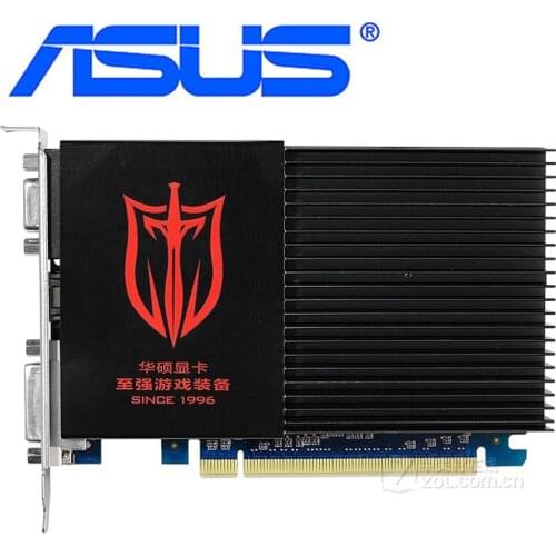 ASUS Original GT610 1GB Graphics Cards 64Bit SDDR3 Video Card for nVIDIA Geforce GPU games Dvi VGA Cards On Sale Used