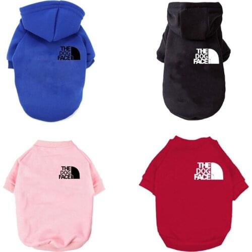 S-2xl Dog Clothes Heat Transfer Pattern Sweater Warm Sports Fashion Pet Dog Jacket Christmas Clothing Hoodie York Autumn Clothes