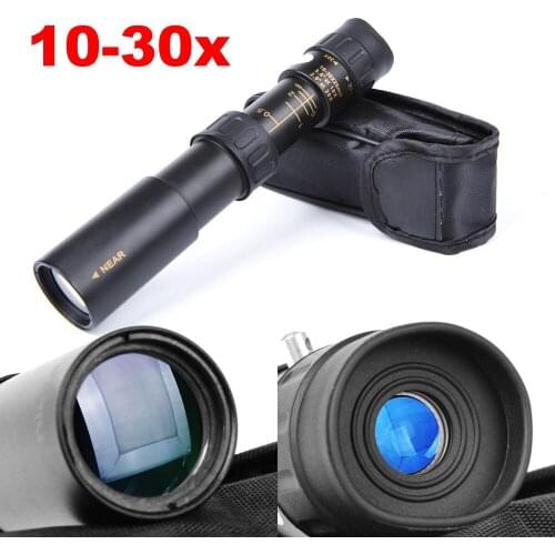 10-30X25 Zoomable Optical Lens Monoculars Telescopes Low level Light Night Vision Pocket Telescopes Outdoor Sports