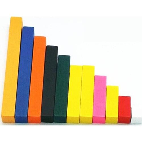 11Pcs Wooden Math Rods Sticks Addition Subtraction Multiplication Division Toys New